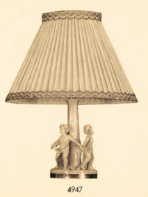 4947 Cherubs base table lamp