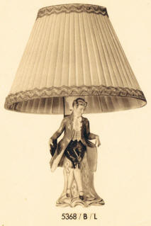5868/B/L Victorian Man Table Lamp