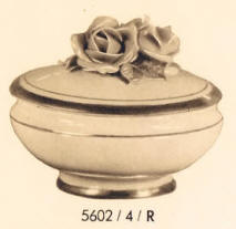 5602/4/R Trinket Box with Rose on Lid