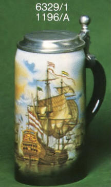 6329/1 Stein with flat lid