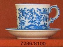 7286 Cup & 8100 Saucer Blue Onion