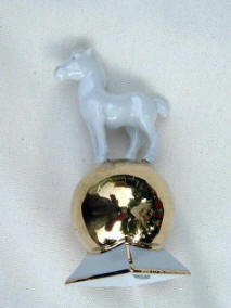 Gerold Porzellan Horse on Gold Ball