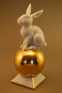Rabbit on a Gold Ball