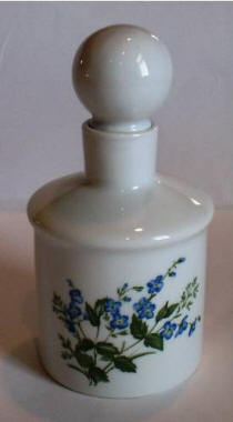 Cruet with handpainted forget-me-nots