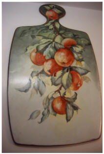 Gerold Porzellan Handpainted Peaches Cutting Board