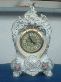 Porcelain Mantle Clock
